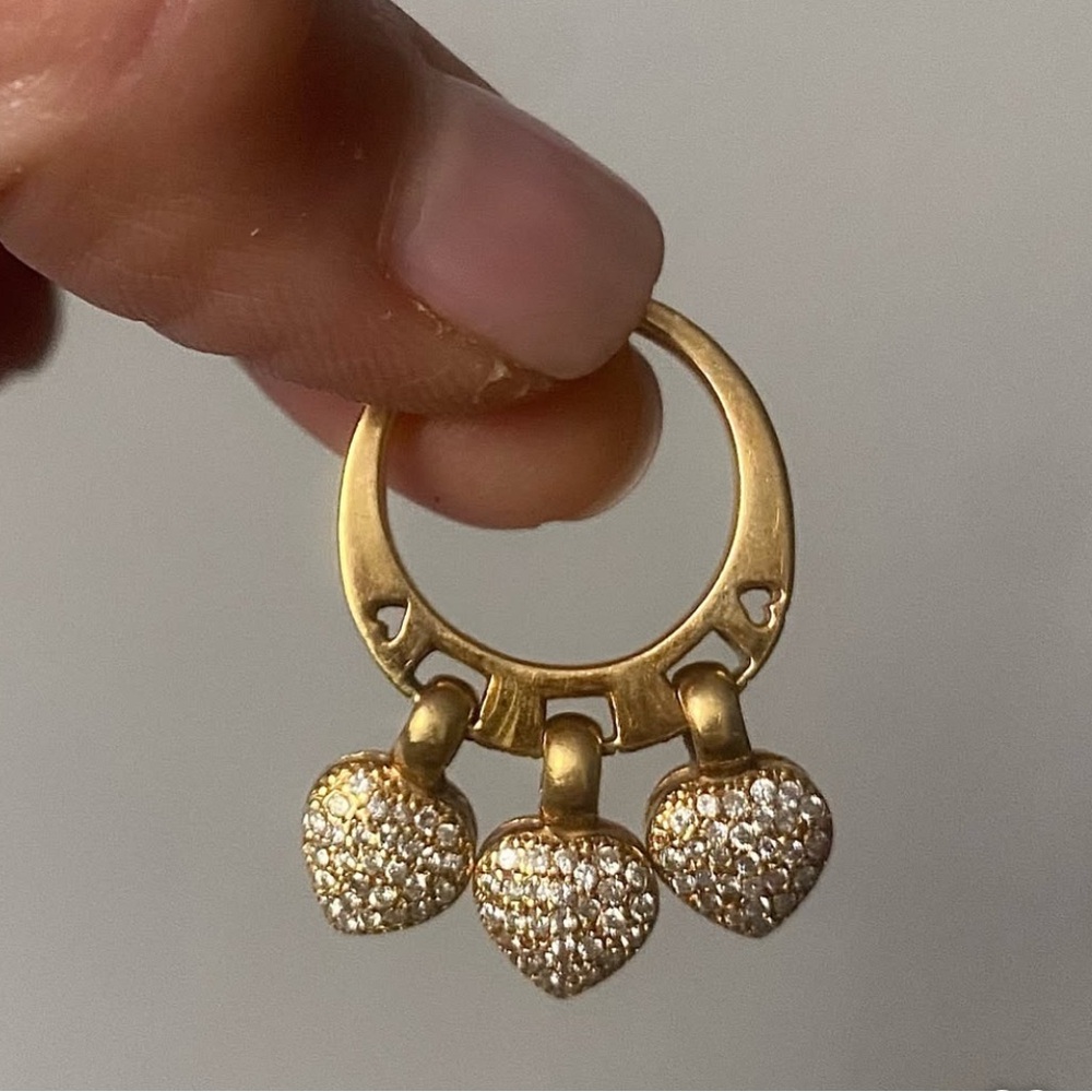 Gold Diamond Heart Ring